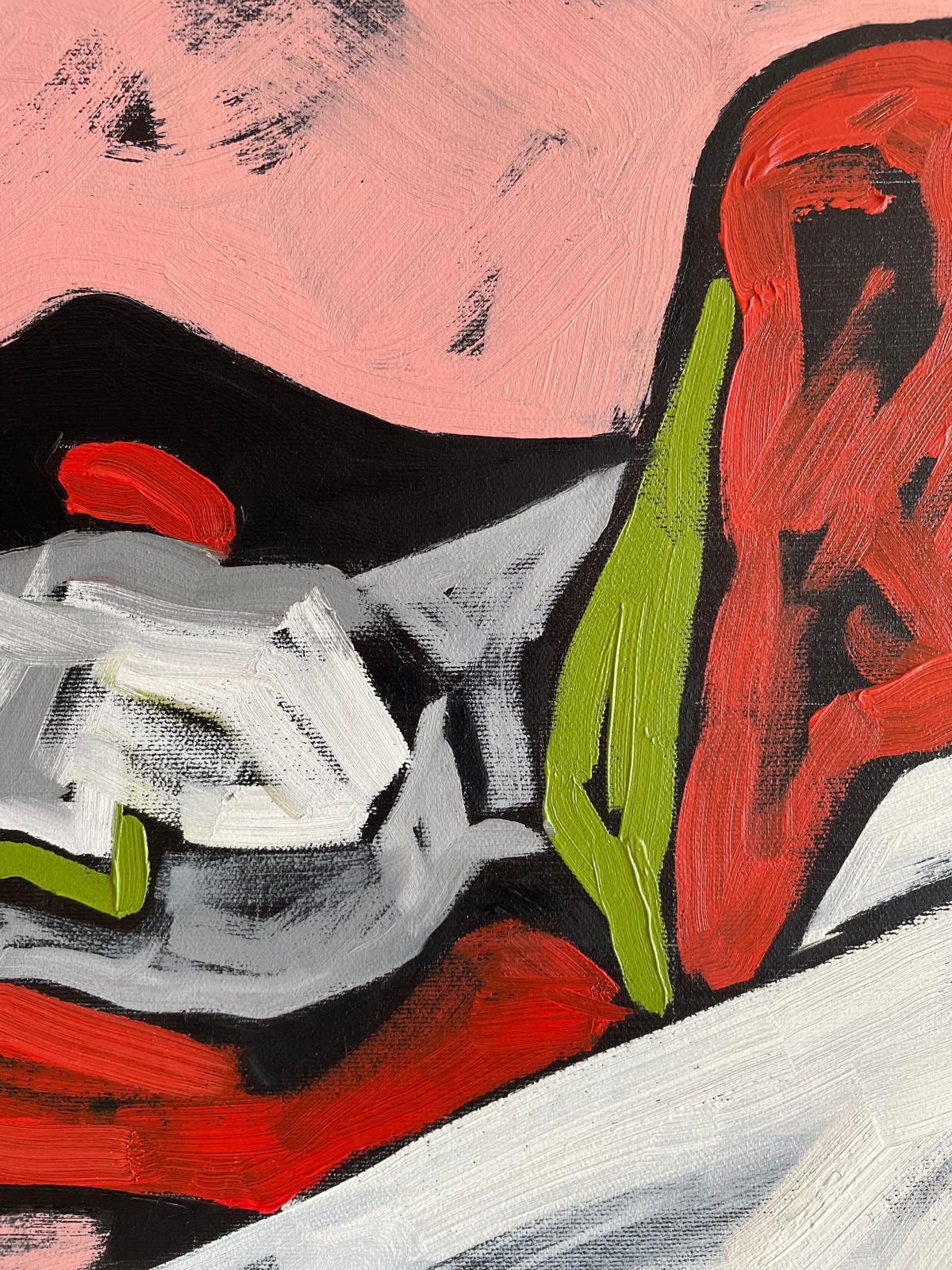 Curled in Time - 24" x 24"