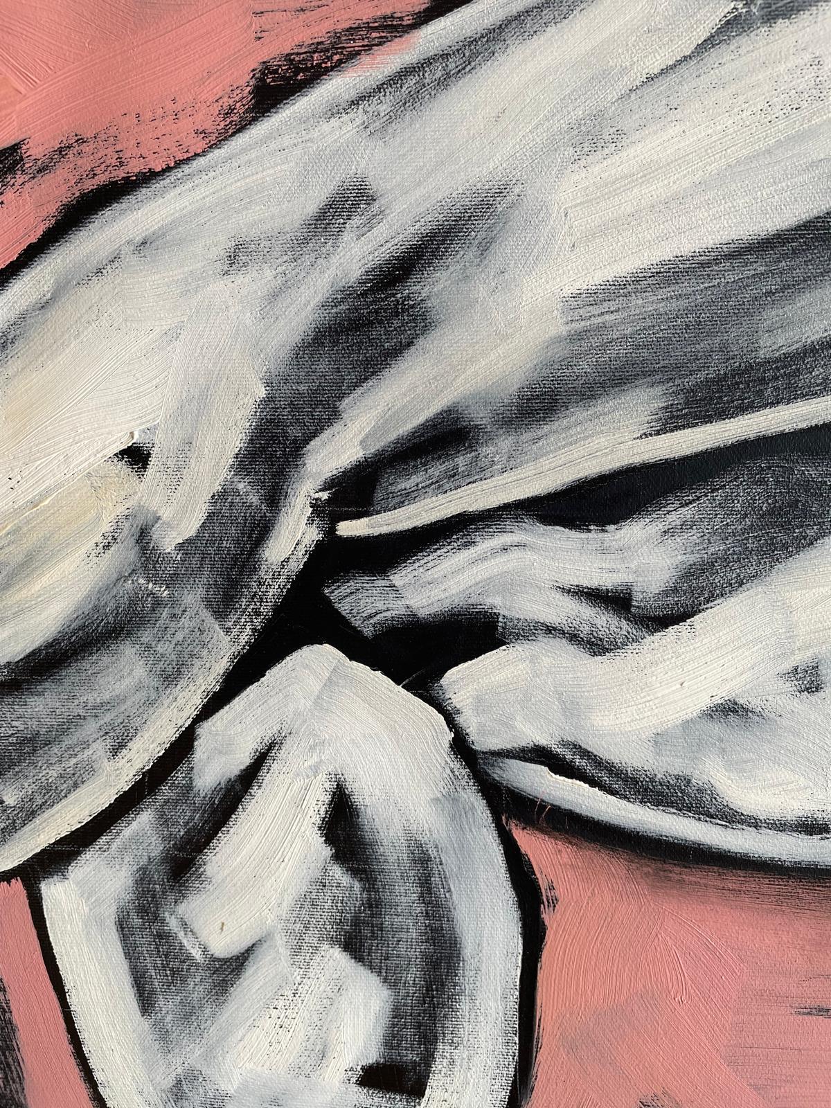 Curled in Time - 24" x 24"